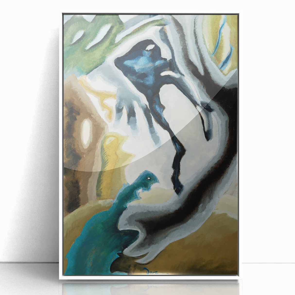 Maximalist Wall Art - Surreal Abstract Composition | Bold and Expressive Decor