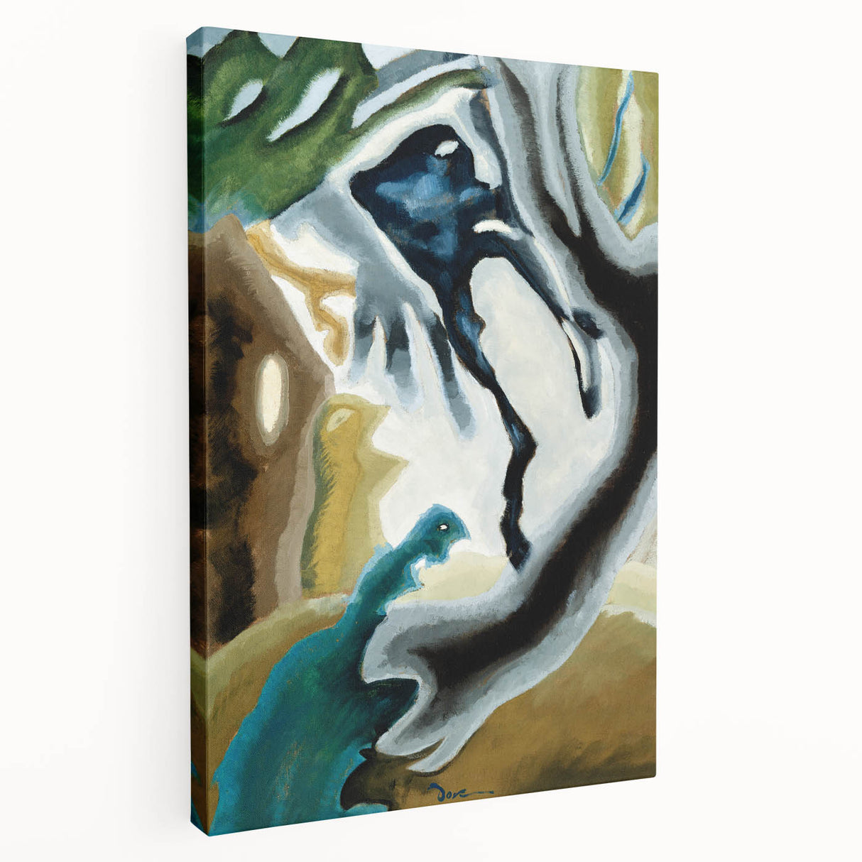 Maximalist Wall Art - Surreal Abstract Composition | Bold and Expressive Decor