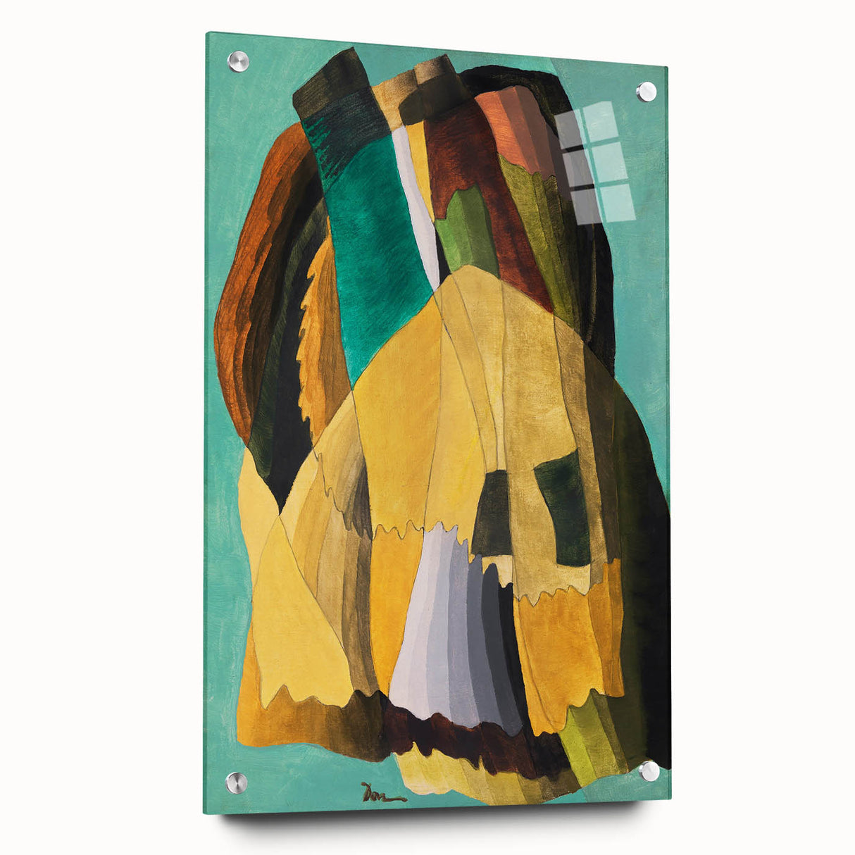 Maximalist Wall Art - Earthy Abstract Composition | Bold and Expressive Decor