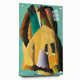Maximalist Wall Art - Earthy Abstract Composition | Bold and Expressive Decor