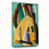 Maximalist Wall Art - Earthy Abstract Composition | Bold and Expressive Decor