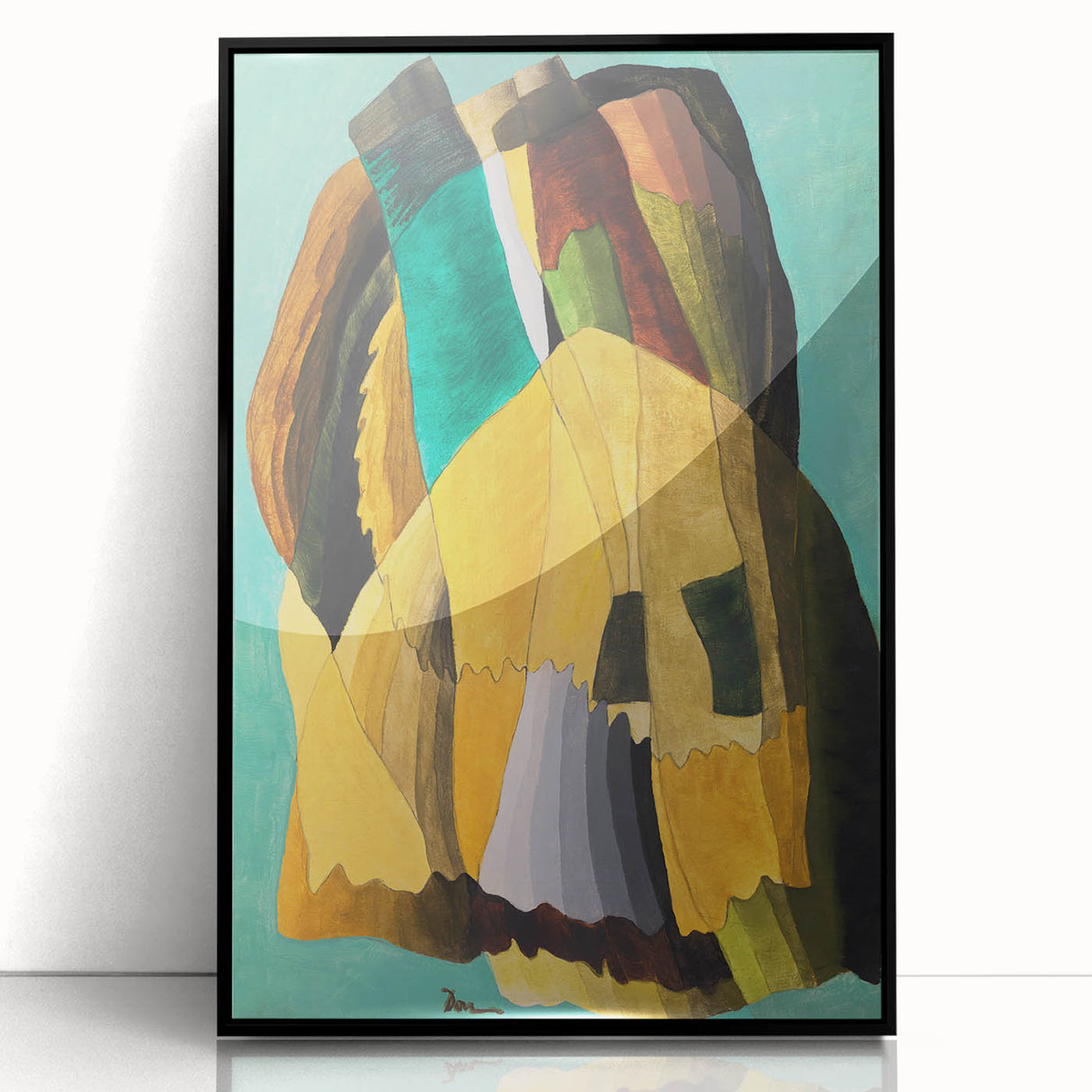 Maximalist Wall Art - Earthy Abstract Composition | Bold and Expressive Decor