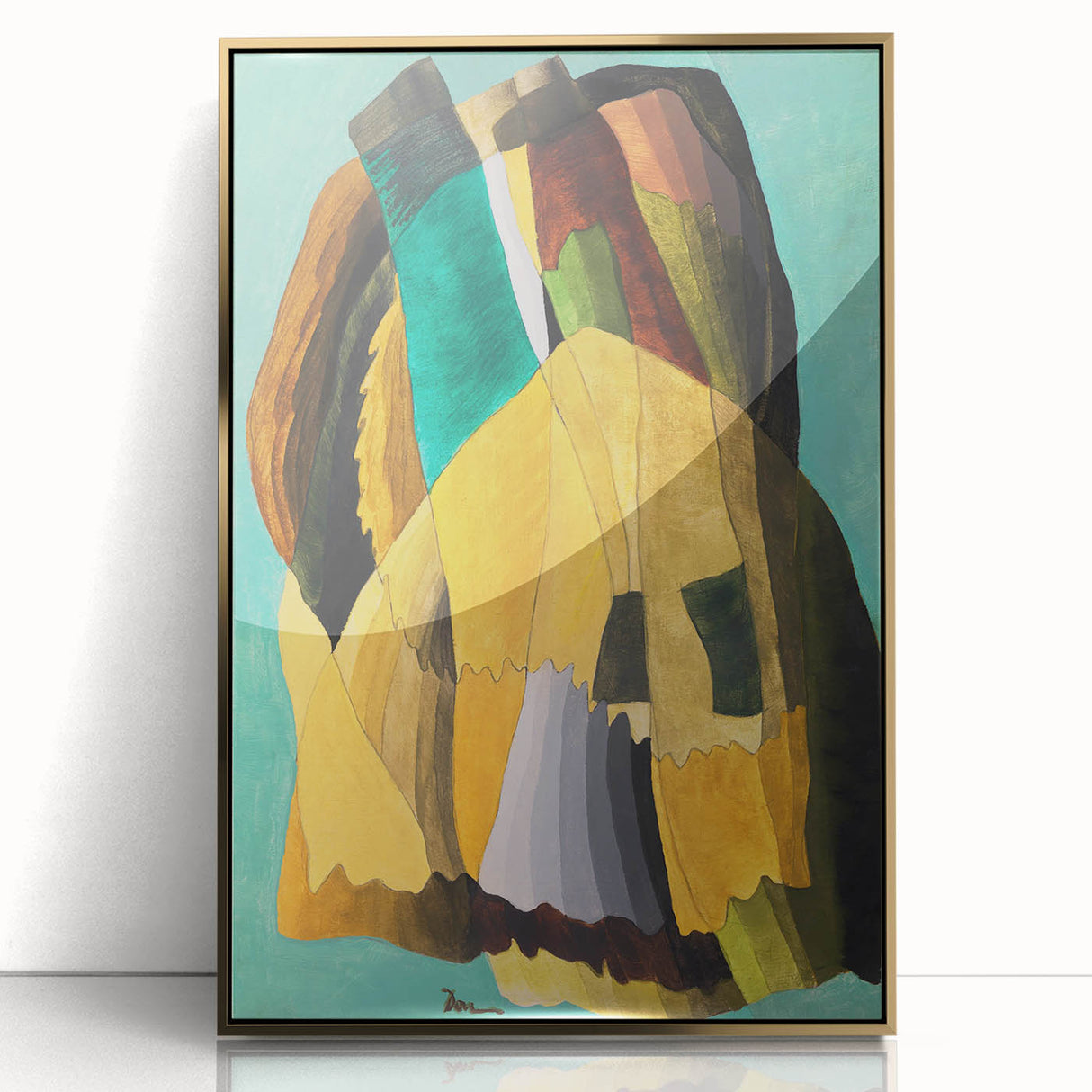 Maximalist Wall Art - Earthy Abstract Composition | Bold and Expressive Decor