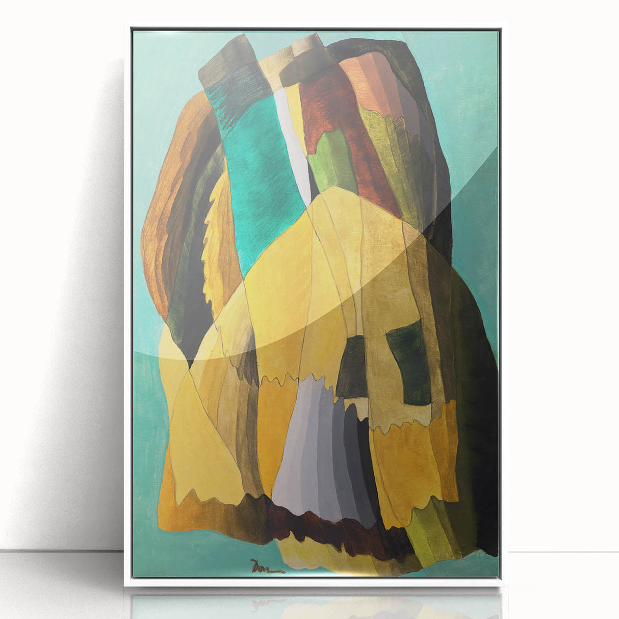 Maximalist Wall Art - Earthy Abstract Composition | Bold and Expressive Decor