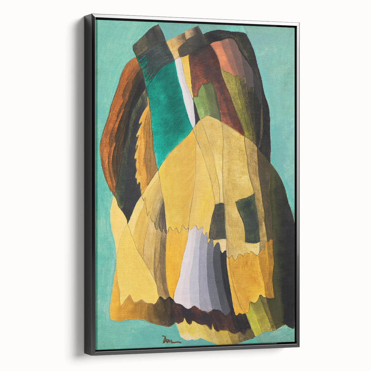 Maximalist Wall Art - Earthy Abstract Composition | Bold and Expressive Decor