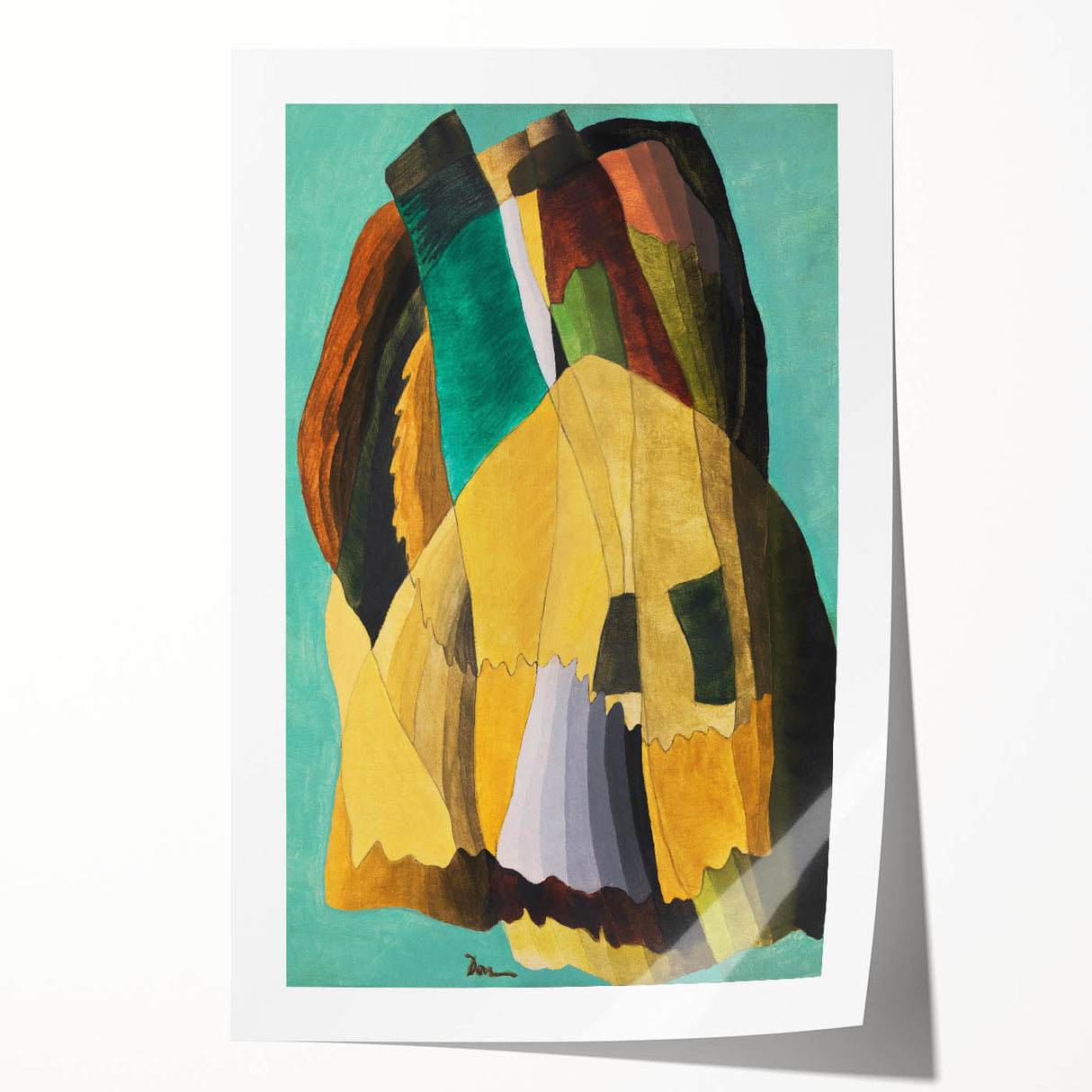 Maximalist Wall Art - Earthy Abstract Composition | Bold and Expressive Decor