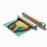Maximalist Wall Art - Earthy Abstract Composition | Bold and Expressive Decor