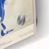 Maximalist Wall Art - Bold Abstract Blue Movement Print for Eclectic Decor