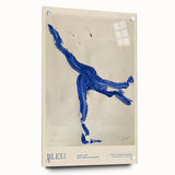 Maximalist Wall Art - Bold Abstract Blue Movement Print for Eclectic Decor