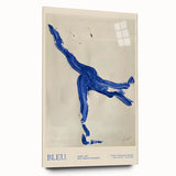 Maximalist Wall Art - Bold Abstract Blue Movement Print for Eclectic Decor