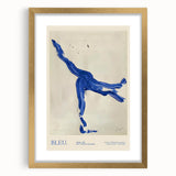 Maximalist Wall Art - Bold Abstract Blue Movement Print for Eclectic Decor