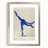 Maximalist Wall Art - Bold Abstract Blue Movement Print for Eclectic Decor