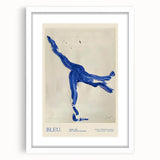 Maximalist Wall Art - Bold Abstract Blue Movement Print for Eclectic Decor