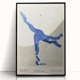 Maximalist Wall Art - Bold Abstract Blue Movement Print for Eclectic Decor
