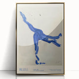 Maximalist Wall Art - Bold Abstract Blue Movement Print for Eclectic Decor