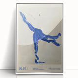 Maximalist Wall Art - Bold Abstract Blue Movement Print for Eclectic Decor