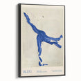 Maximalist Wall Art - Bold Abstract Blue Movement Print for Eclectic Decor