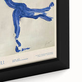 Maximalist Wall Art - Bold Abstract Blue Movement Print for Eclectic Decor