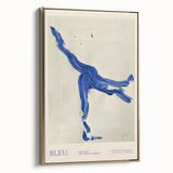 Maximalist Wall Art - Bold Abstract Blue Movement Print for Eclectic Decor