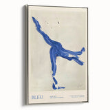 Maximalist Wall Art - Bold Abstract Blue Movement Print for Eclectic Decor