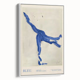 Maximalist Wall Art - Bold Abstract Blue Movement Print for Eclectic Decor