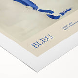 Maximalist Wall Art - Bold Abstract Blue Movement Print for Eclectic Decor