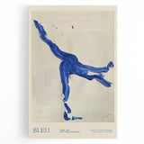 Maximalist Wall Art - Bold Abstract Blue Movement Print for Eclectic Decor