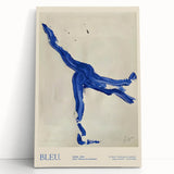 Maximalist Wall Art - Bold Abstract Blue Movement Print for Eclectic Decor