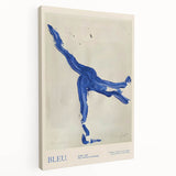 Maximalist Wall Art - Bold Abstract Blue Movement Print for Eclectic Decor