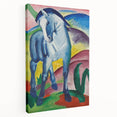 Maximalist Wall Art - Abstract Blue Horse Painting | Bold and Expressive Decor