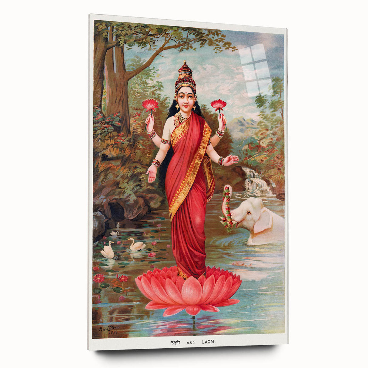 Maximalist Wall Art – Vibrant Maximalism Featuring Goddess Lakshmi