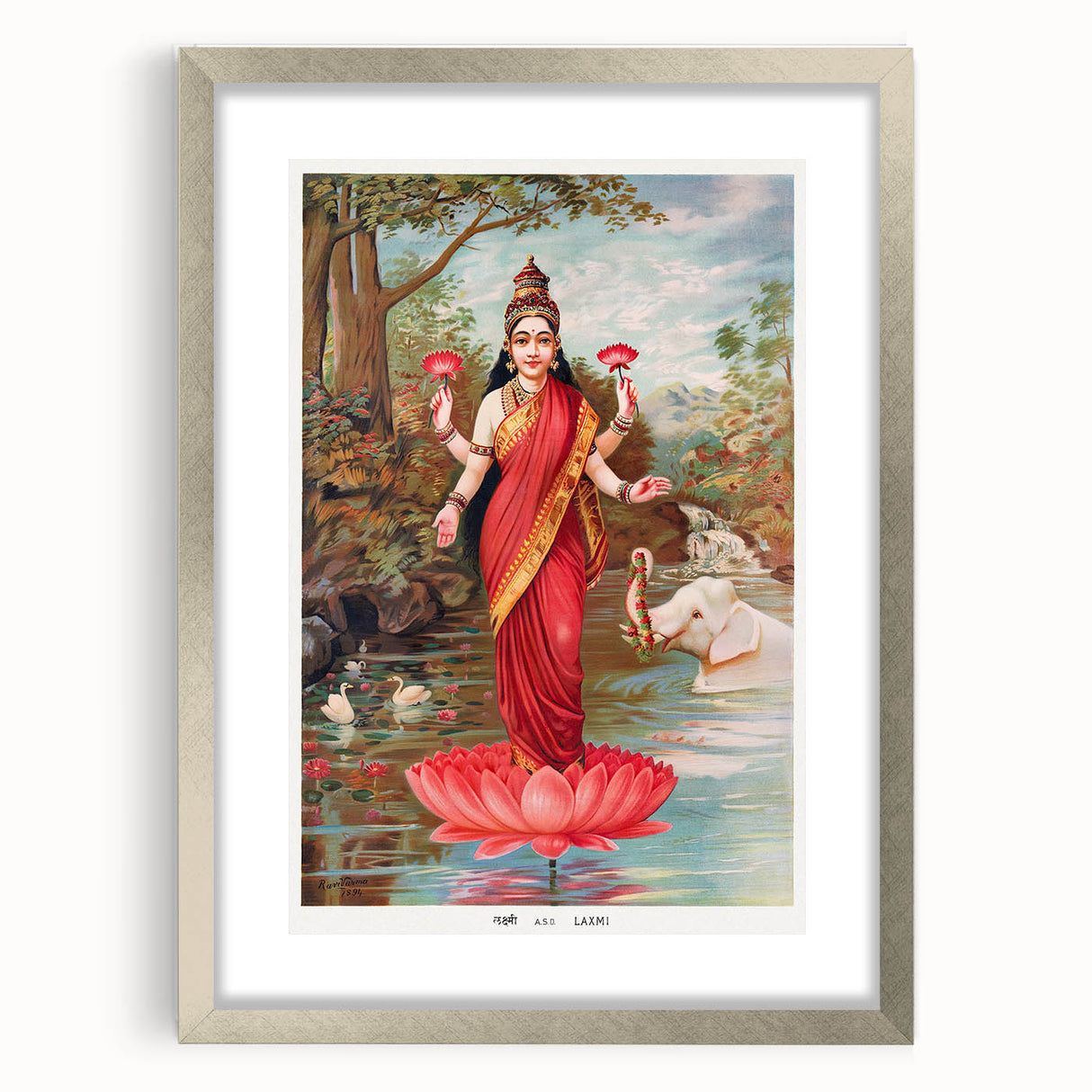 Maximalist Wall Art – Vibrant Maximalism Featuring Goddess Lakshmi