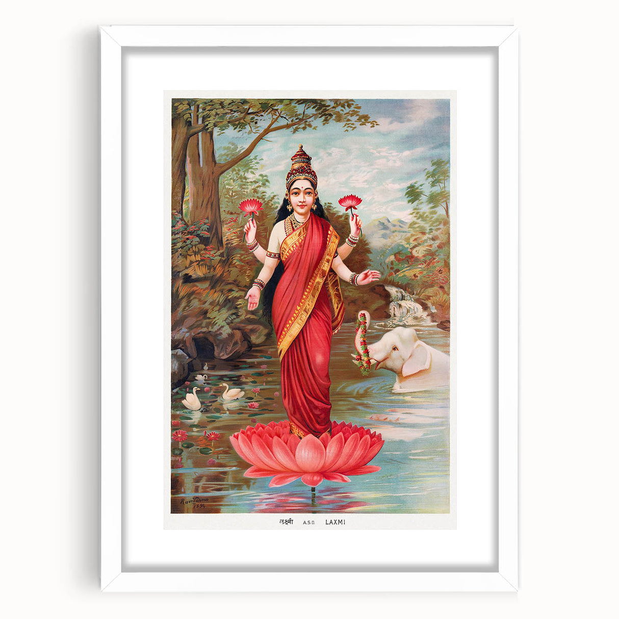 Maximalist Wall Art – Vibrant Maximalism Featuring Goddess Lakshmi