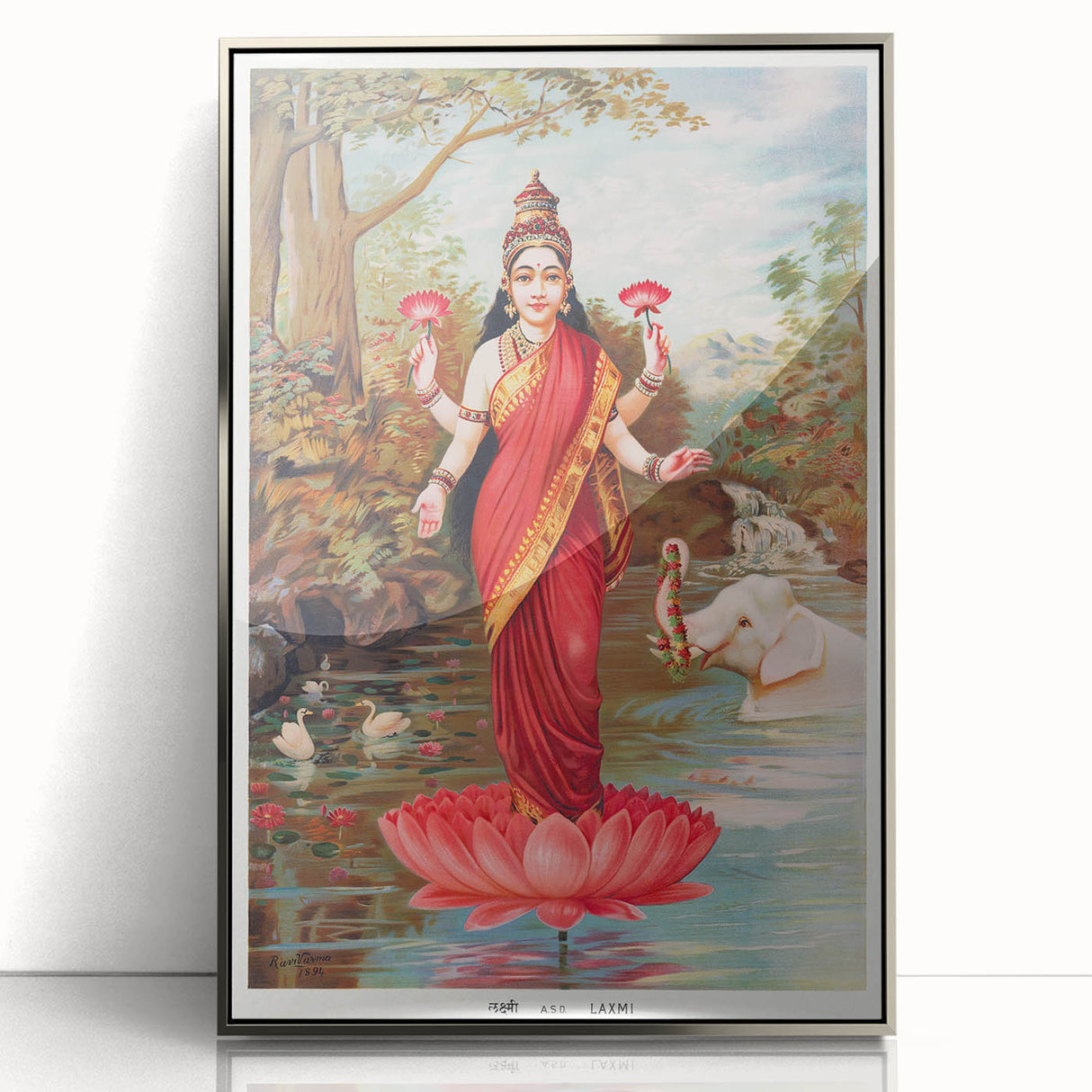 Maximalist Wall Art – Vibrant Maximalism Featuring Goddess Lakshmi