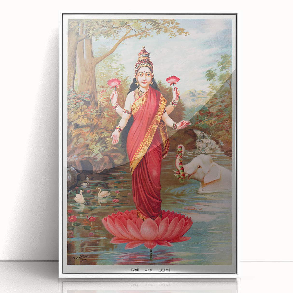 Maximalist Wall Art – Vibrant Maximalism Featuring Goddess Lakshmi