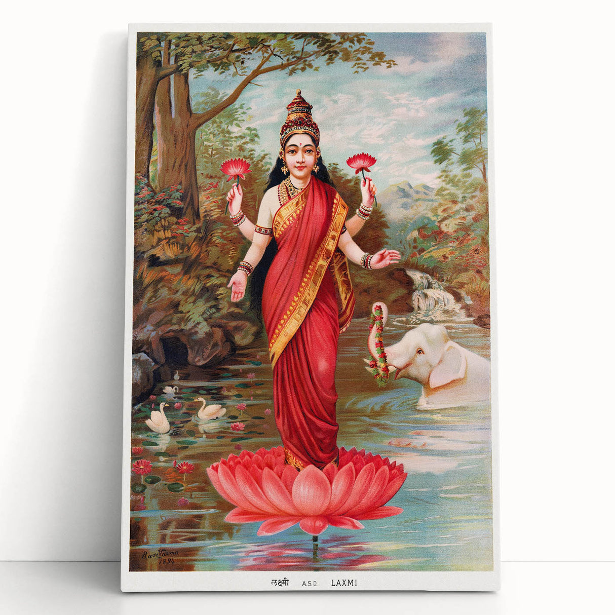 Maximalist Wall Art – Vibrant Maximalism Featuring Goddess Lakshmi