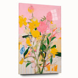 Maximalist Wall Art - Bold Abstract Floral Design - Vibrant Decor Piece