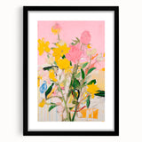 Maximalist Wall Art - Bold Abstract Floral Design - Vibrant Decor Piece