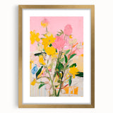 Maximalist Wall Art - Bold Abstract Floral Design - Vibrant Decor Piece