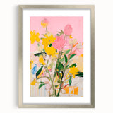 Maximalist Wall Art - Bold Abstract Floral Design - Vibrant Decor Piece