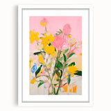 Maximalist Wall Art - Bold Abstract Floral Design - Vibrant Decor Piece