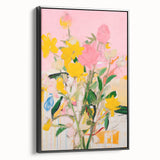 Maximalist Wall Art - Bold Abstract Floral Design - Vibrant Decor Piece