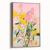 Maximalist Wall Art - Bold Abstract Floral Design - Vibrant Decor Piece