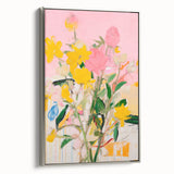 Maximalist Wall Art - Bold Abstract Floral Design - Vibrant Decor Piece