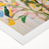 Maximalist Wall Art - Bold Abstract Floral Design - Vibrant Decor Piece