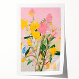 Maximalist Wall Art - Bold Abstract Floral Design - Vibrant Decor Piece