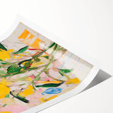 Maximalist Wall Art - Bold Abstract Floral Design - Vibrant Decor Piece