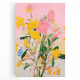 Maximalist Wall Art - Bold Abstract Floral Design - Vibrant Decor Piece