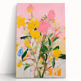 Maximalist Wall Art - Bold Abstract Floral Design - Vibrant Decor Piece