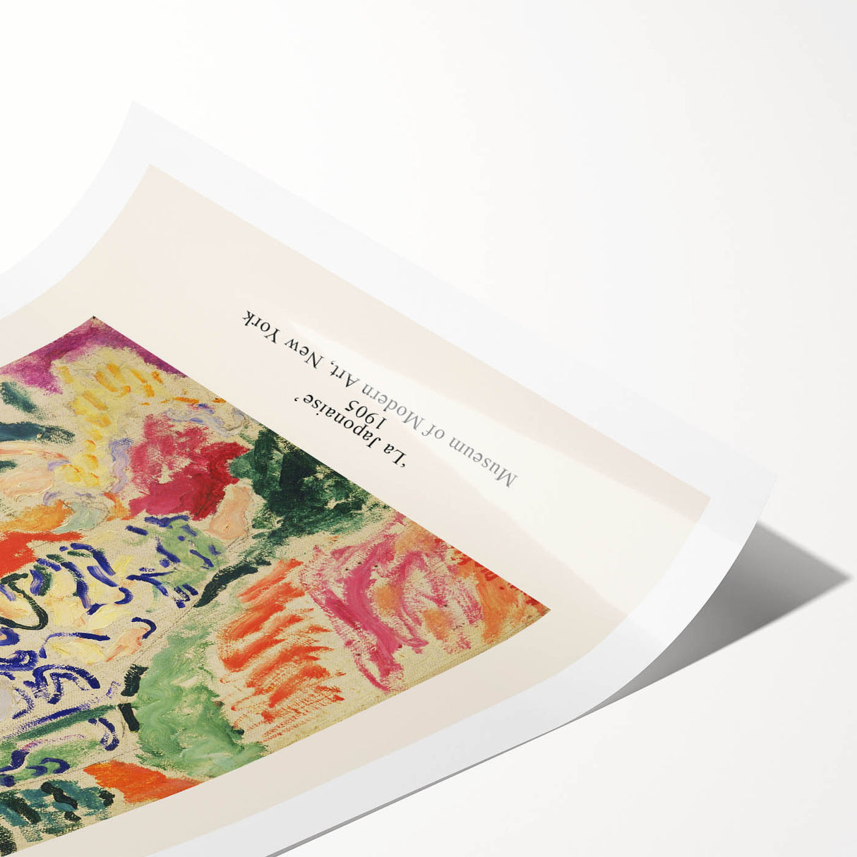 Maximalist Wall Art - Matisse "La Japonaise" 1905 Abstract Print Decor